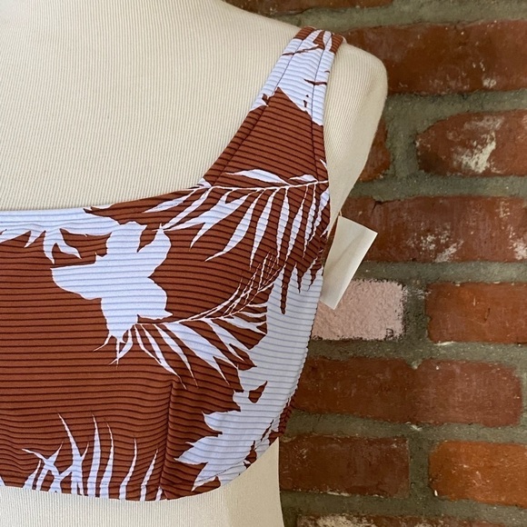 SEAFOLLY Women's Wild Tropics Wide Strap Bandeau Bikini Top Size 14 F Cup - Picture 4 of 10